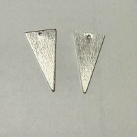 Lang trekant, børstet, 20x10 mm, FS, 2 stk.
