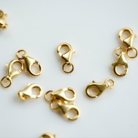 lobsterclasp,SøLvbelagt, 18Kt Guldbelagte, 1 stk.