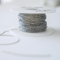 Panserkæde, ca.1.5mm, Vandfaste Stål, pr. meter