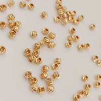 Mellemperle, Runde perler, ca. .3mm, FG, 4g. 