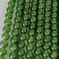 Jade,rund , ca. 8 mm, 1 streng