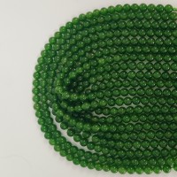 Jade, rund , ca. 6 mm, 1 streng