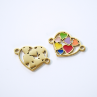 Emaljeret Vedhæng,FG,9.5*13.8mm,1 stk.‌