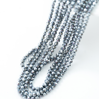 Krystal，Diamantslebet Rund,3mm /39cm, Hel Streng