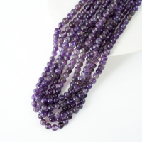 Lilla Krystal,6mm rund，hel streng 38cm