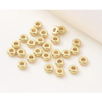 Mellemperle, Runde perler, ca. 4 mm, FG, 4g. ca 20 stk