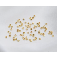 Mellemperle, Runde perler, ca. 2mm, FG, 4g