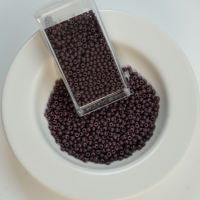 Preciosa Seed beads, 23040 Mørk Lilla，ca. 2 mm, 10/0, ca. 10G, 1 æske