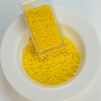 Preciosa Seed beads, 83110 Støvet Gul ，Frostede perler，ca. 2 mm, 10/0, ca. 10G, 1 æske