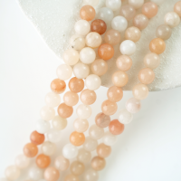 Rosa Aventurin，10mm rund，hel streng 38cm