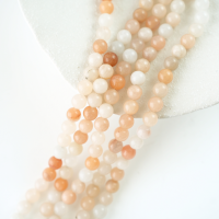 Rosa Aventurin，8mm rund，hel streng 38cm