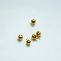 Stop-It crimp Beads,Sølvbelagt, 18kt guldbelagte ,2 stk