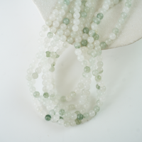 Tianshan-bergjade，6mm rund，hel streng 38cm