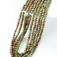 Unakit, Diamantslebet Rund,3.5mm /38cm, Hel Streng