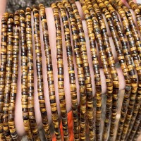 Tiger Eye/Tiger Øje,hjul, 2.5*4 mm, 1 streng