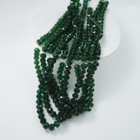 Zirkon,Diamantslebet Rund, 7.5*9.5mm/48cm，Hel Streng - Moss