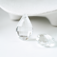 Zirkon,Dråbeform,36*22.5mm，1 stk. - Gennemsigtig