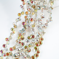 Zirkon,Jordbær,11*8mm/65cm，Hel Streng - Forzinket Tea