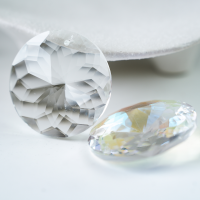 Zirkon,Rund,45mm，1 stk. - Gennemsigtig