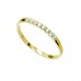 Plain Zirkonia Ring Gold